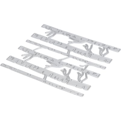 Metalen Embossing Snijmal Koolstofstaal Papier Kaart Holle Lijn Sjabloon voor Knutselen white