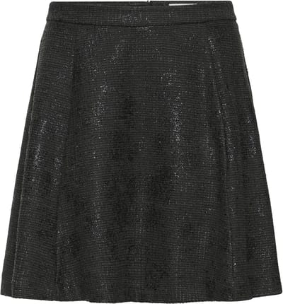 Regular fit minirok met viscose, model 'KATE'