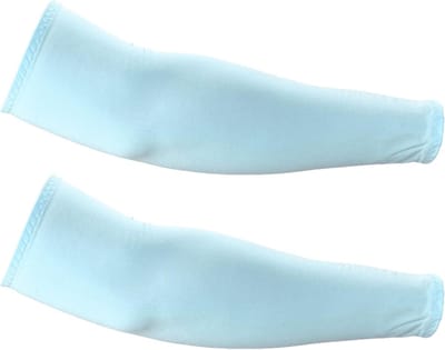 Arm Guards voor UV-bescherming en Koeling - Antislip Mouwbeschermers voor Hardlopen, Fietsen en Sportactiviteiten voor Mannen en Vrouwen in Lichtblauw