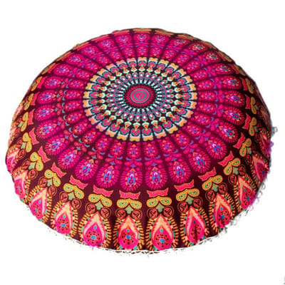 43x43cm Ronde Mandala Patroon Kussensloop Boheemse Kussenhoes Boho Vloerkussen Kussenshoes Hoes Huisdecoratie 43cm
