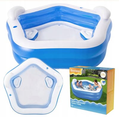 Bestway - Vijfhoekig Familiezwembad - 213x207x69 cm