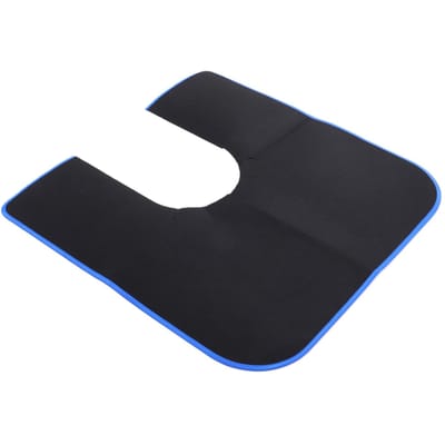 Tapis Rond pour Potty Training, Tapis de Toilette en U Lavable Réutilisable pour Salle de Bain black