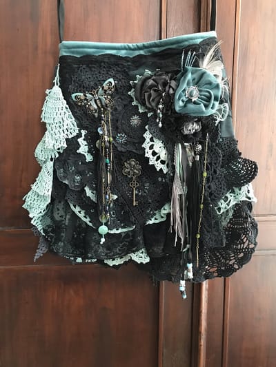 Unieke handgemaakte Ibiza Boho festival tas crossbody handtas