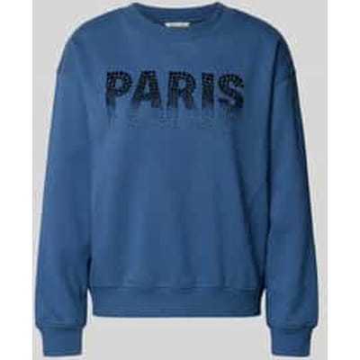 regular fit sweatshirt van katoenmix