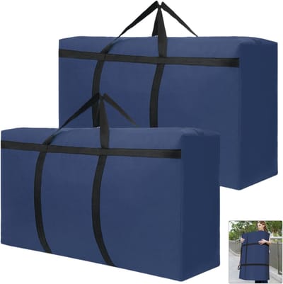 Famanu - Set van 3 elastische kofferbaknetten 36x19 cm voor auto – Zwart