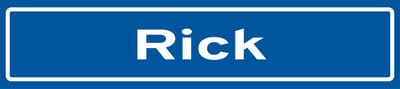 Fotofabriek Straatnaambord Rick | Straatnaambord met naam | Cadeau Rick