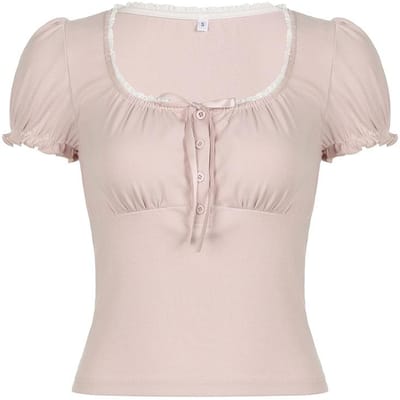 Modieuze High Street Gestreepte Strik Geplooide Rok, Temperament Pendelontwerp Contrasterende Kleur Kant Hot Girl A-lijn Rok L gray