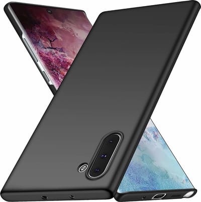 Ntech flexibel TPU Hoesje Geschikt Voor Samsung Galaxy Note 10 - Zwart
