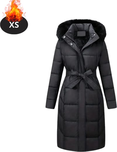 Livano Winterjas - Parka - Dames - Winter - Jas - Volwassen - Stijlvol - Zwart - XS