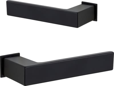 ELIOT® Deurklink op minimalistisch rozet - mat zwart - minirozet