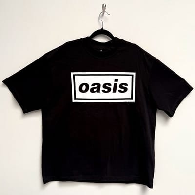 Oasis - Decca Logo Heren T-shirt - S - Zwart