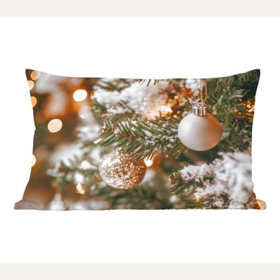 Sierkussens - Kussentjes Woonkamer - 60x40 cm - Kerst - Kerstboom - Winter - Binnen - Sneeuw