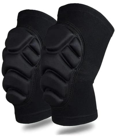 Sport Kniebeschermers - Beschermende Kniepads - Actieve Sporten - Schuim Vulling - Unisex Maten - Zwart