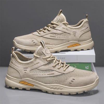 Schoenen Mannen Sneakers Mannelijke Casual Heren Schoenen Tenis Luxe Schoenen Trainer Race Ademende Schoenen Mode Loafers Loopschoenen voor Mannen 41 kaki