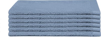 Seahorse Pure - Washandjes - 16x21 cm - Denim - Set van 6