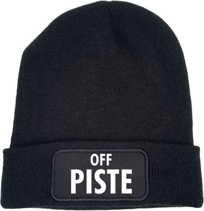 Off piste wintermuts zwart - soBAD. | Wintersport | Après ski outfit Warme Muts voor Volwassenen | Heren en Dames Beanie