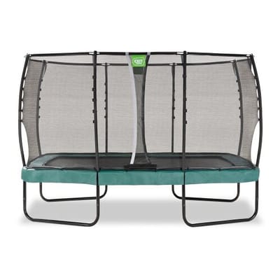 EXIT Allure Premium Trampoline 214x366cm - Op Poten - Rechthoekig - Trampoline Buiten - Voor Kinderen - Groen