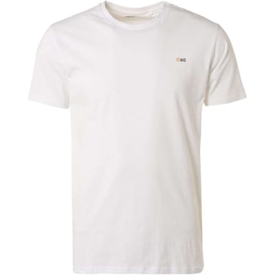 No Excess T-shirt crewneck solid basic white