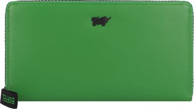 Braun Büffel Leren Portemonnee Capri Zip Wallet Green Groene