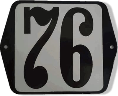Huisnummer standaard nummer 76