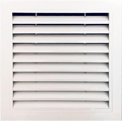 Ventilatierooster Vierkant - Luchtgrille - Luchtstroom Verbeteren - Duurzame Poedercoating - 300 x 300 mm - Mat Wit