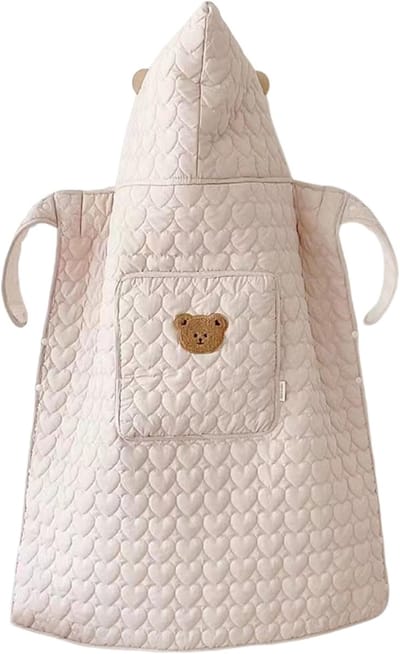 Kinderwagen Deken - Baby Draagcover - Winterse Uitjes - Winddicht Warm - 77x105 cm - Beige