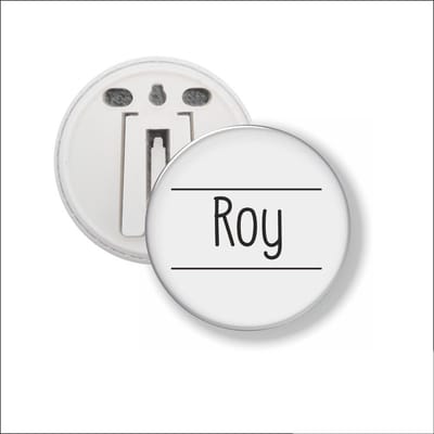 Button Met Clip 58 MM - Roy