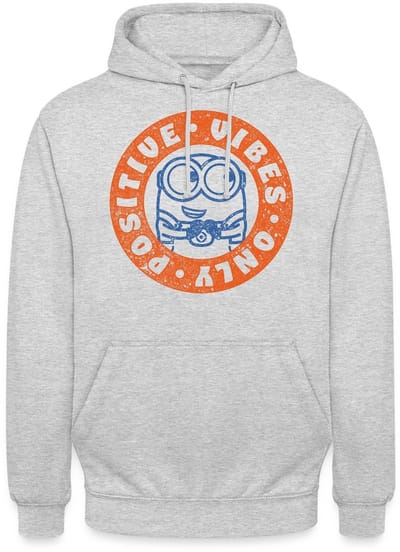 Minions Bob Positive Vibes Hoodie Unisex