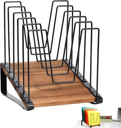 Bureau Organizer - Papierhouder Archiefmap - Documenten Sorteren - Functionele hellende structuur - 27 x 20 cm - Neutrale tinten