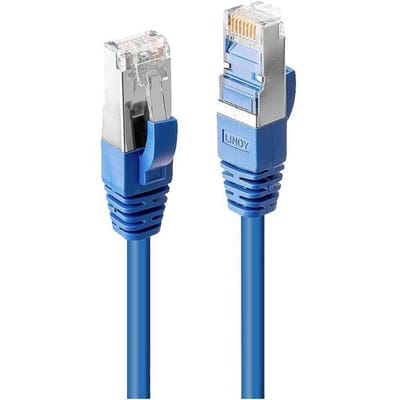 LINDY 45646 RJ45 Netwerkkabel, patchkabel CAT 6 S/FTP 7.50 m Blauw Afgeschermd 1 stuk(s)
