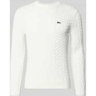 Lacoste herentrui katoen - O-hals - bloemwit