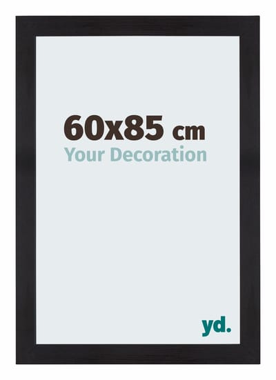 Your Decoration - Puzzellijst 60x85 cm - Zwart Houtnerf - Puzzellijst 1500-2000 stukjes - MDF Fotolijst - Mura