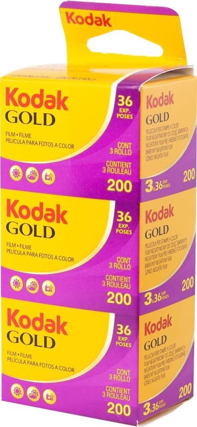 Kodak Gold 200 ISO 36 exp. 3-PAK