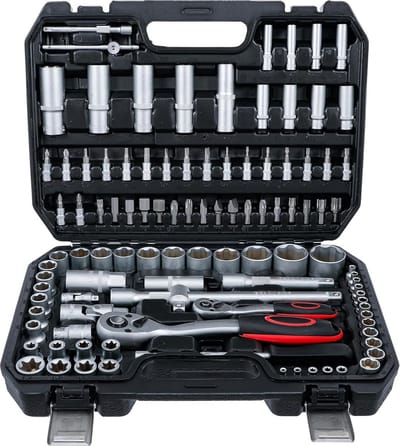 Dopsleutelset 108-delig met 6,3 mm en 12,5 mm aandrijving | Super Lock | chroom-vanadium staal