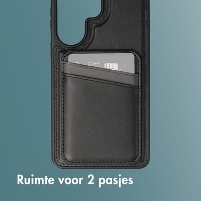 imoshion Hoesje - Geschikt voor Samsung Galaxy S26 Ultra - Backcover met kaarthouder en stand - Zwart