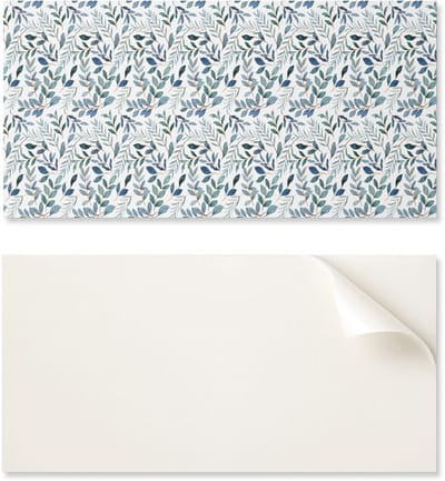 Zelfklevend vinylpaneel met patroon voor de woonkamer, 100x50 cm. Plantenpatroon op de achtergrond.