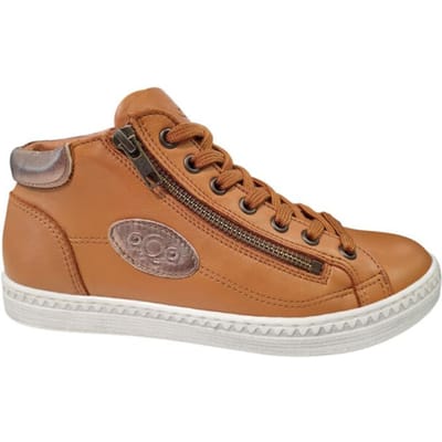 Aqa Leren Cognac Dames Sneakers - Cognac - 36