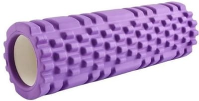 Topsport-foam massage rol-paars-14 x 32cm-gebruikt door topsporters-voor goede doorbloeding