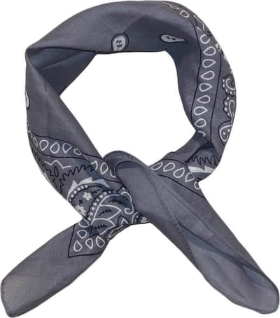 Bandana / Kleine Sjaal Grijs - Wit