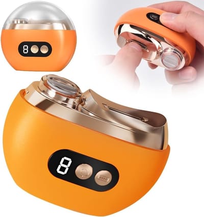 Elektrische Nagelknipper Met LED-Invullicht - 3 Snelheden Nagelvijl En Opvangbak Voor Nagelresten - USB Oplaadbaar 500mAh - Bediening Met één Hand - Oranje