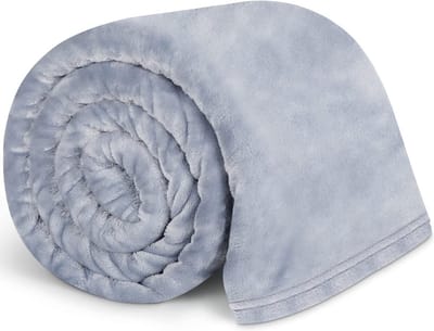 Knuffeldeken, wollig, kleine fleecedeken voor bank, zachte en warme dekens als bankdeken, woondeken, bankdeken, sprei, deken voor bank, bed, 200 x 230 cm, microvezel, grijs