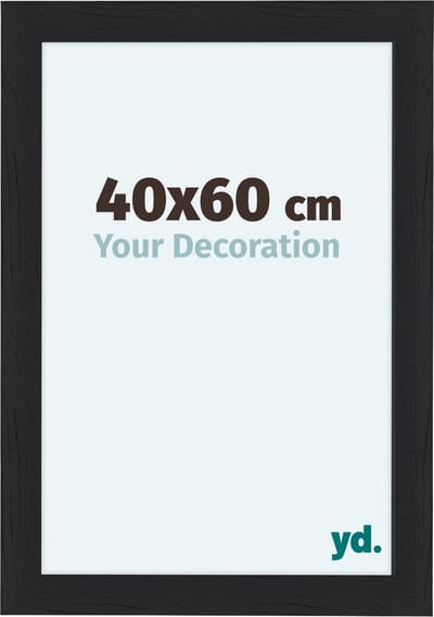 Your Decoration - Fotolijst 40x60 cm - MDF - Zwart Houtnerf - Como