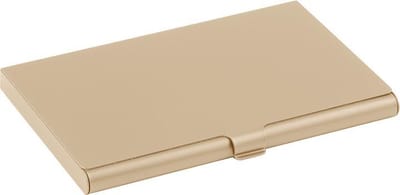 Klassieke robuuste aluminium creditcardhouder - pasjeshouder - visitekaartjeshouder - visitekaartmapje - houder case - portemonnee - goud
