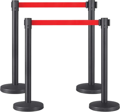 Afbakenstandaard met Riem - 4 Stuks