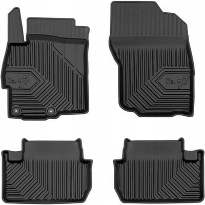 Rubberen Automatten MITSUBISHI LANCER VIII 2007-2017 – Set van 4 – Geurloos – Hoge Zijkanten 4cm