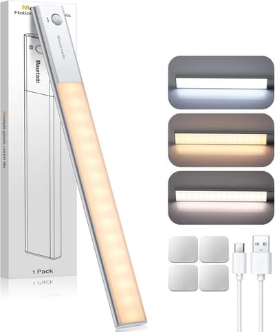 Oplaadbare LED Kastverlichting met Bewegingssensor - 64 LED's & 3 Lichtstanden