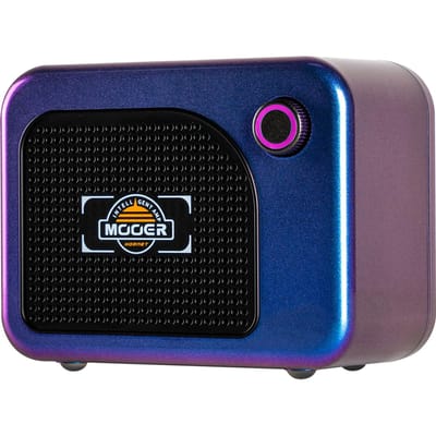Mooer Mini Gitaarversterker BT 5W Oplaadbare Elektrische Gitaarversterker 52 Speakersimulaties 49 Effect paars