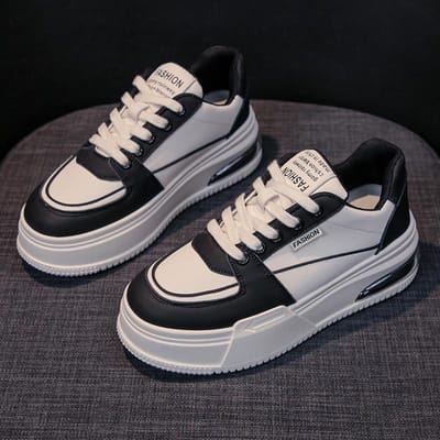 Kleine Witte Schoenen Dames Lente Mode Nieuwe Casual Sport All-match Dikke Zool Verhogende Sneakers 40