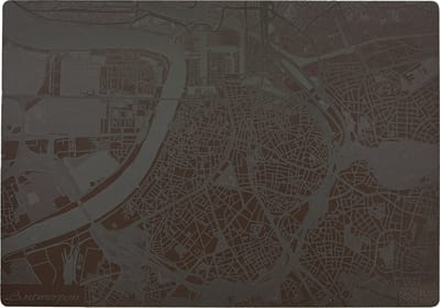 Place Maps Placemat Stadskaart Berlijn - Kunstleer - Mosgroen - 1 Stuk