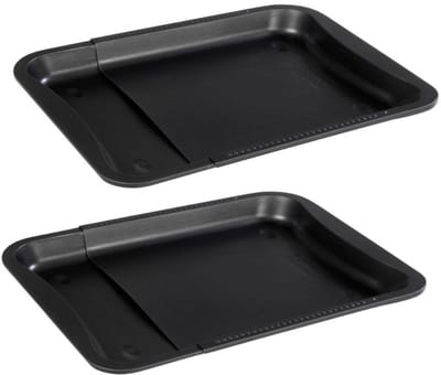 Set van 2 Uitschuifbare Bakplaten van 35-52 x 32 cm Zenker Black Metallic